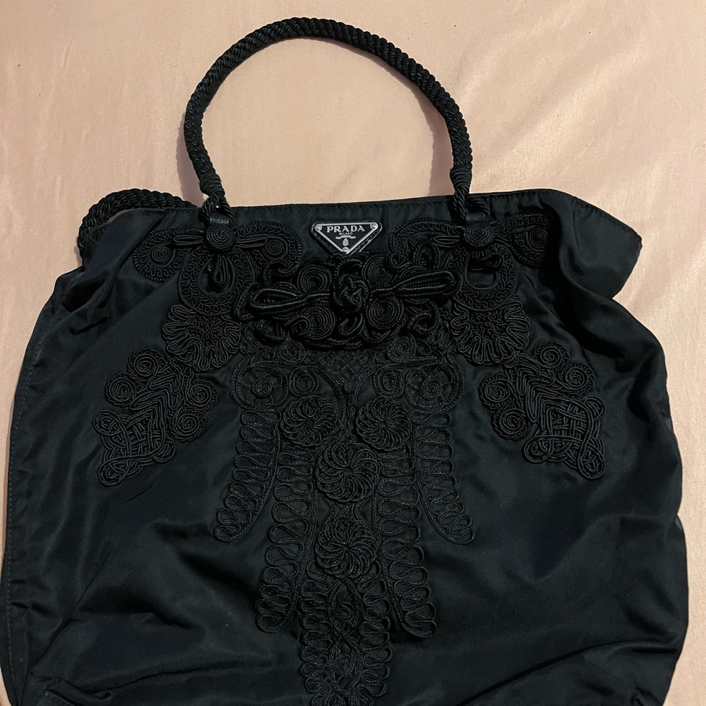 Prada Tessuto shopping tote Black.
